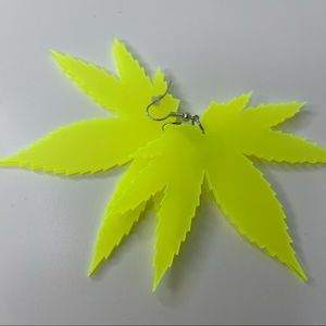 420 leaf earrings